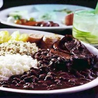 Arroz con menestra y carne